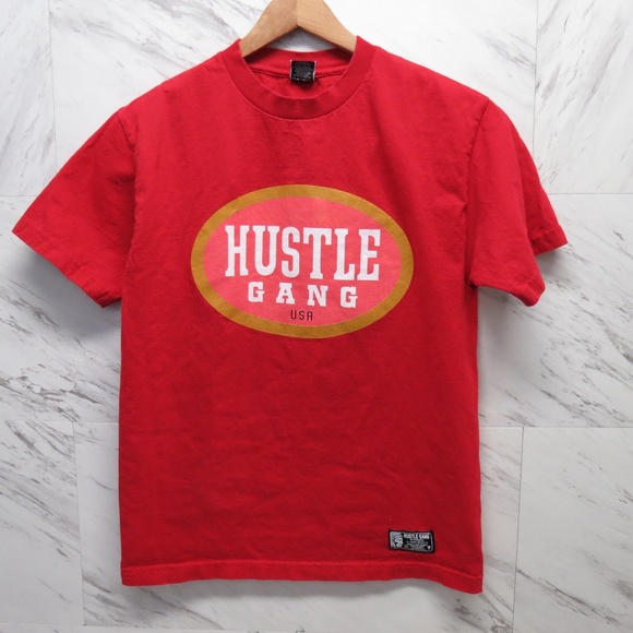 Hustle Gang Medium Red USA Shirt - Picture 1 of 6